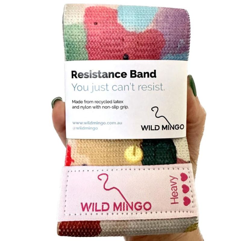 Wild Mingo Eco recycled resistance bands - Joy design.