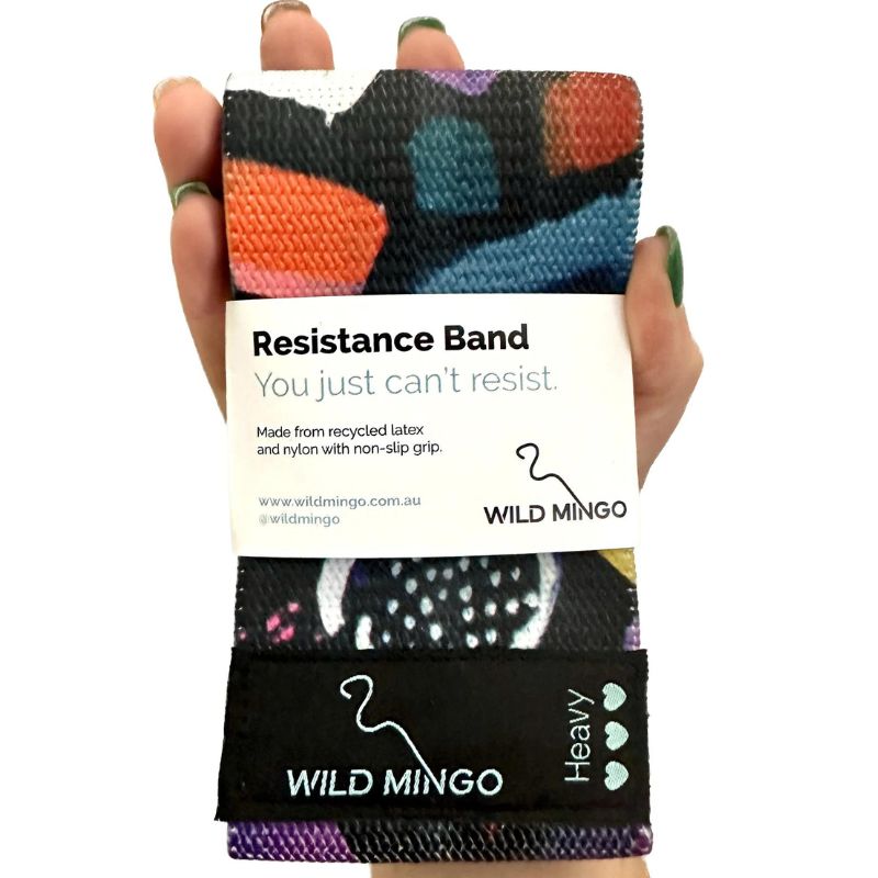 Wild Mingo Eco recycled resistance bands - Wild One design.