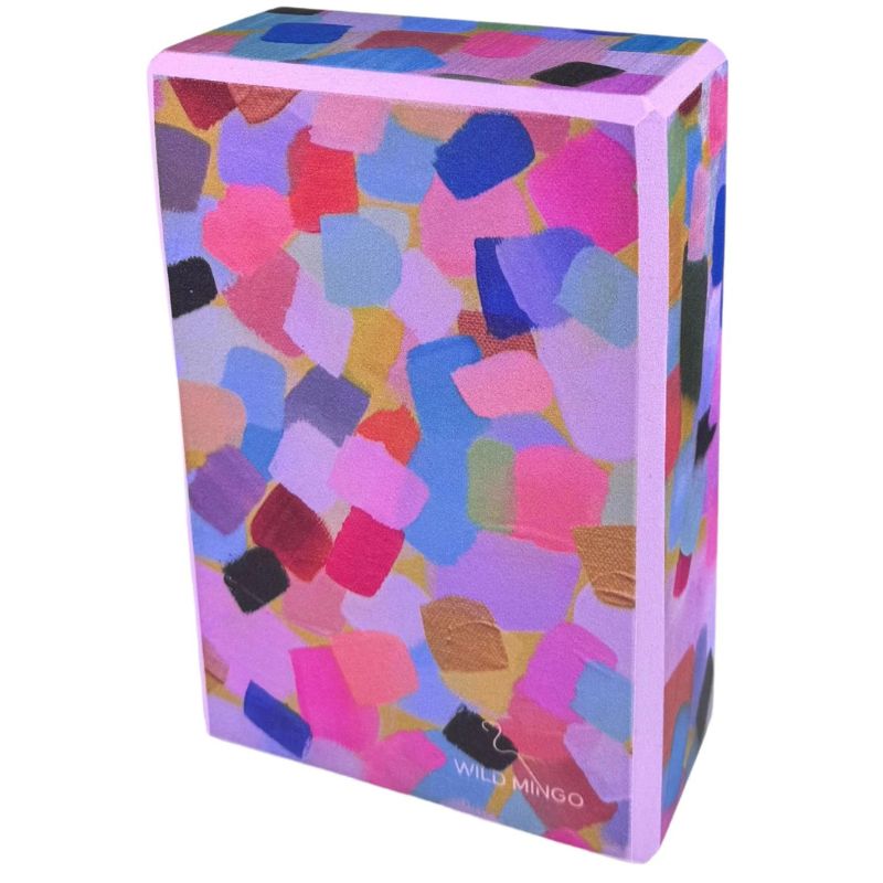 Wild Mingo Eco Yoga block - Confetti design.