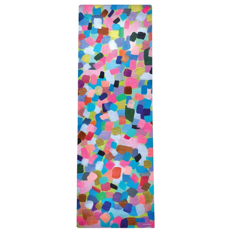 Wild Mingo Eco yoga washable workout mat - Confetti design.