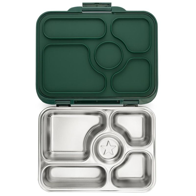 Yumbox Presto stainless steel leakproof bento lunch box - Kale Green.