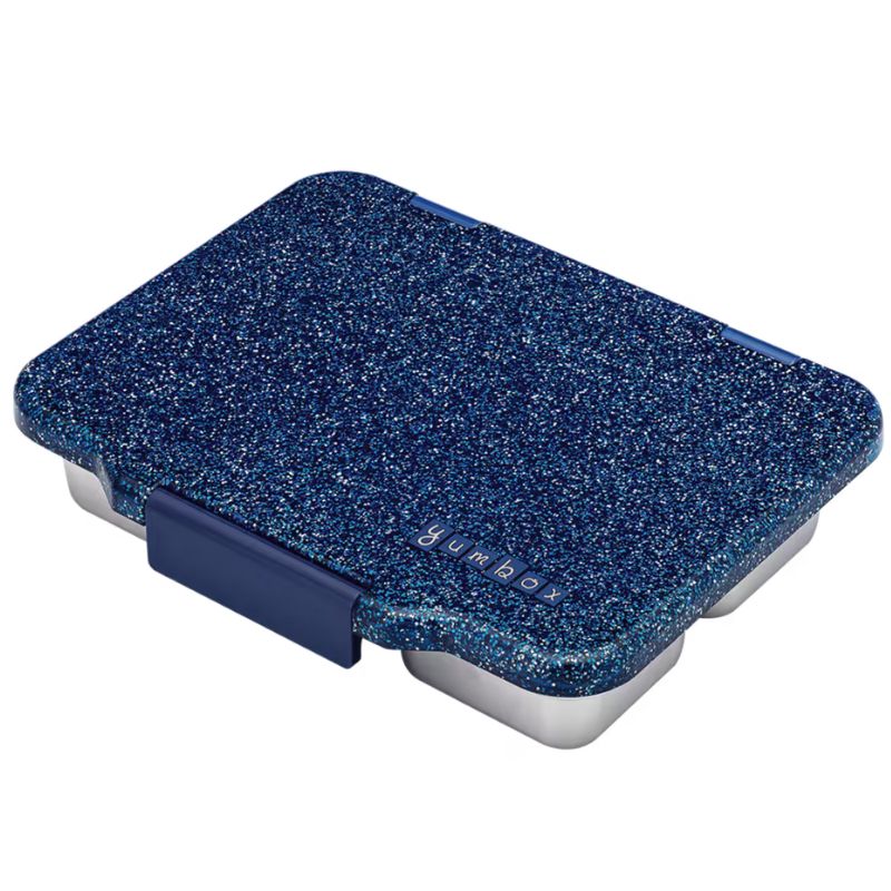 Yumbox Pret Stainless steel leak proof bento box - Twilight Blue Glitter.