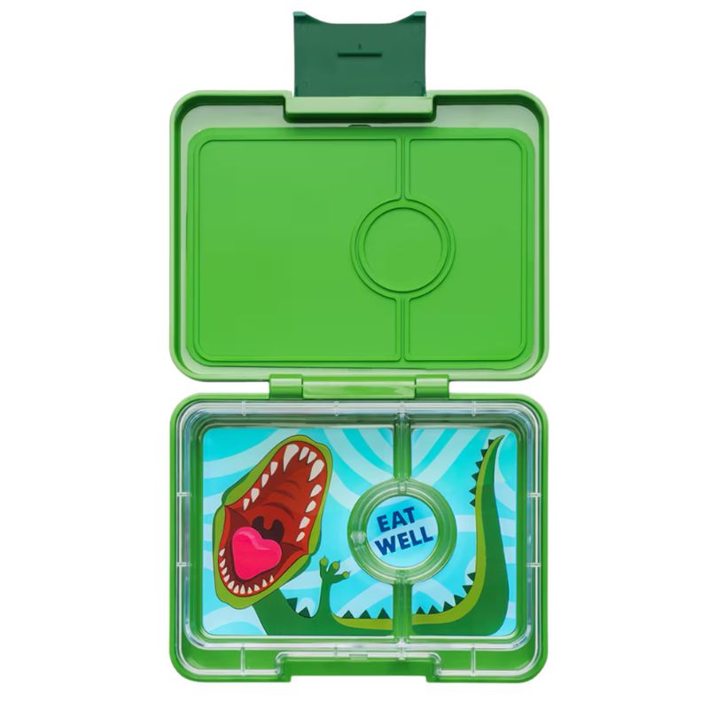 Yumbox leakproof bento snack box - Jurassic Green - Dinosaur. 