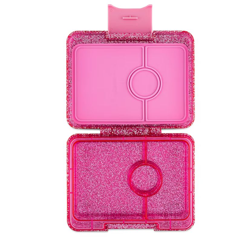 Yumbox leakproof bento snack box - Sparkle Pink - Glitter.