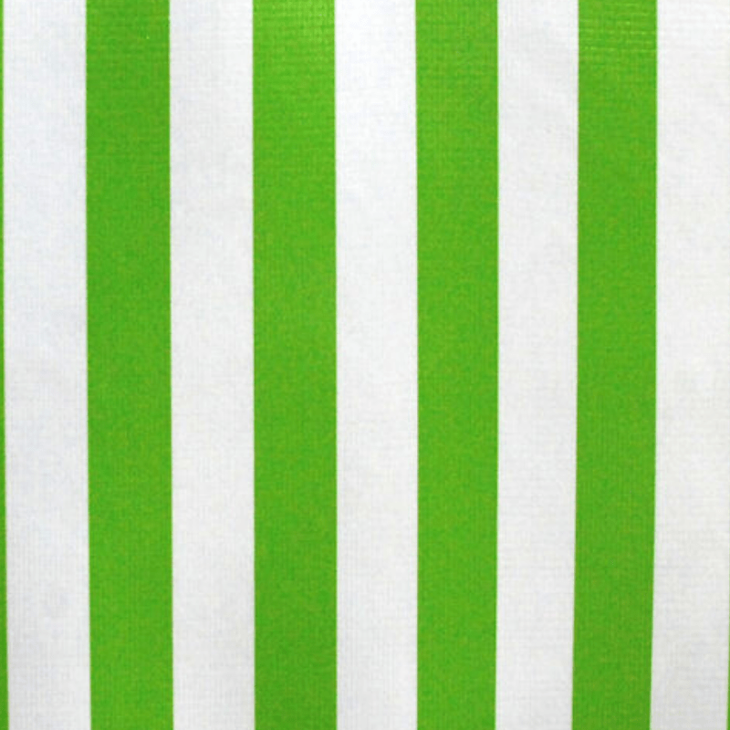   Ben Elke Mexican oilcloth tablecloth in Stripes Lime design