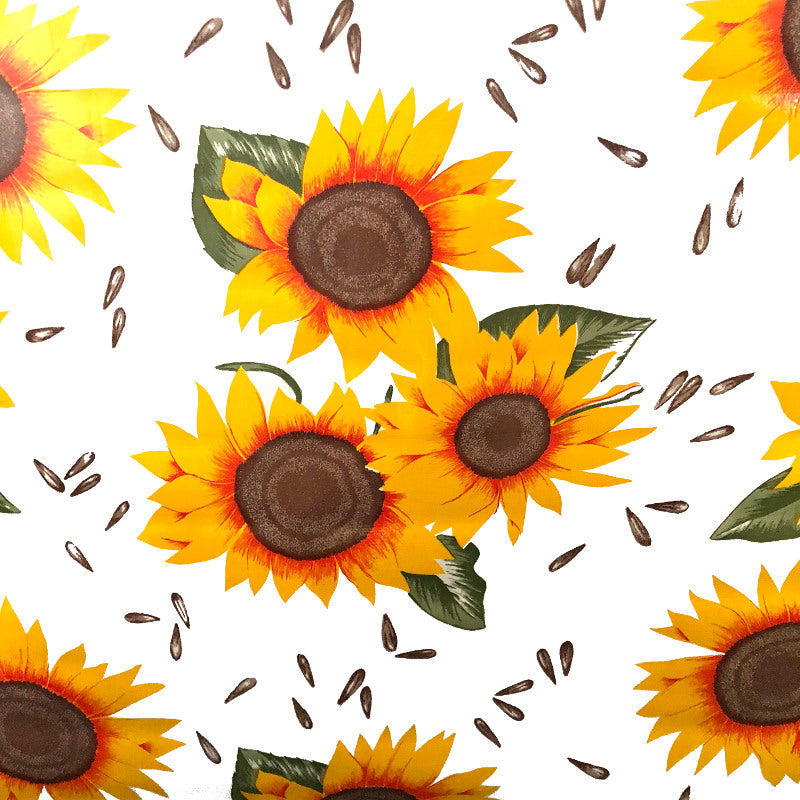 Ben Elke Mexican oilcloth tablecloth in Sunflower design