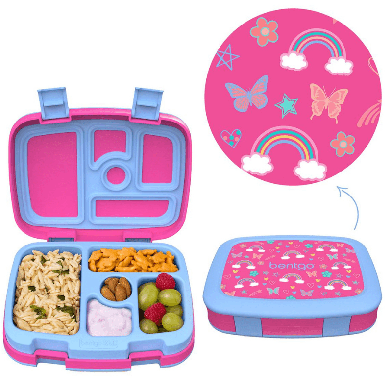 Bentgo-Kids-leak-proof-bento-lunchbox-Rainbow-and-Butterflies