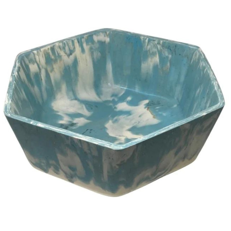 Bowls made from 1870 recycled bread tags - made in Australia - Baby Blue.
