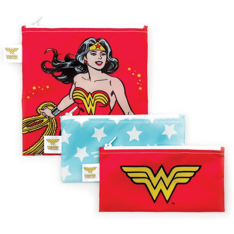    Bumkins-reusable-sandwich-and-snack-bags-Wonder-Woman-design