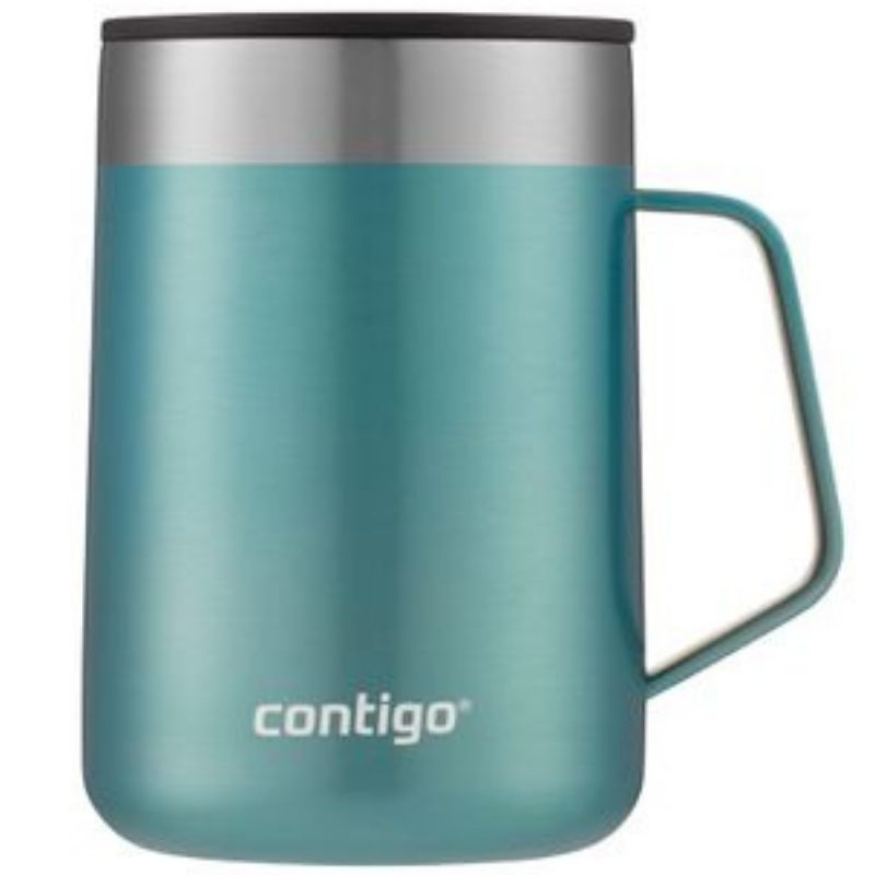 Contigo Streeterville stainless steel 414ml mug with a handle in Bubble Tea.