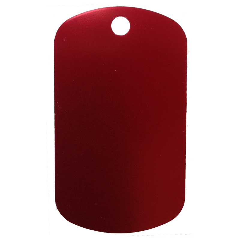 GI tag large name tag - Red.