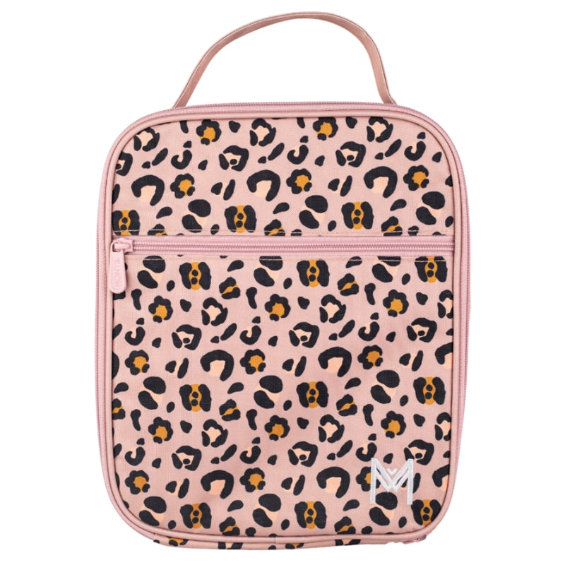MontiiCo large Insulated lunch cooler bag in Blossom Leopard design