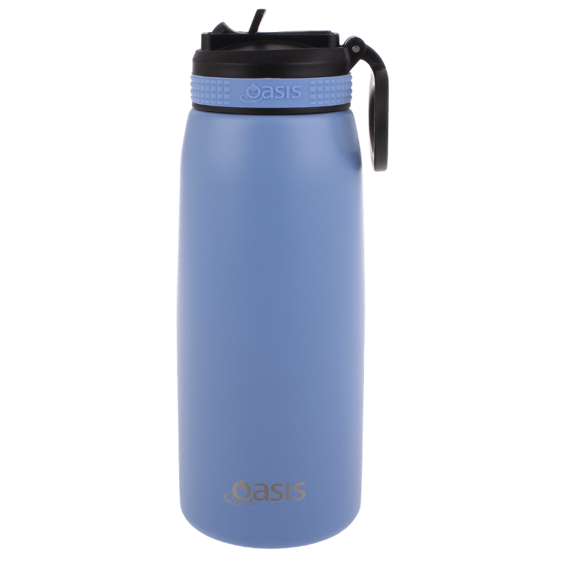 780ml Oasis sports bottle with sipper lid - double walled stainless steel bottle - Lilac.