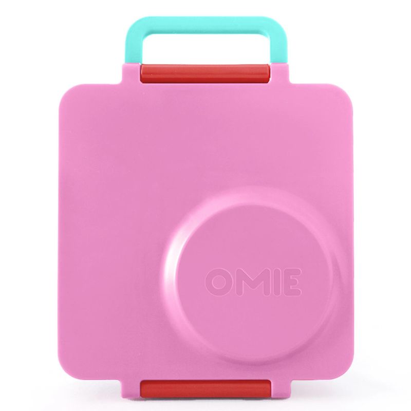 Omebox V2 leak proof bento lunch box with a thermos food jar - in Pink Berry.