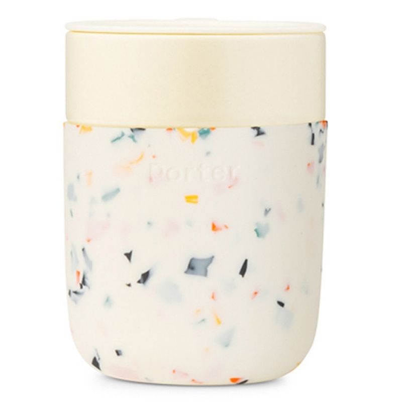 Porter Ceramic Stainless Steel Cup in Cream Terrazzo by W&P – Gretel Home