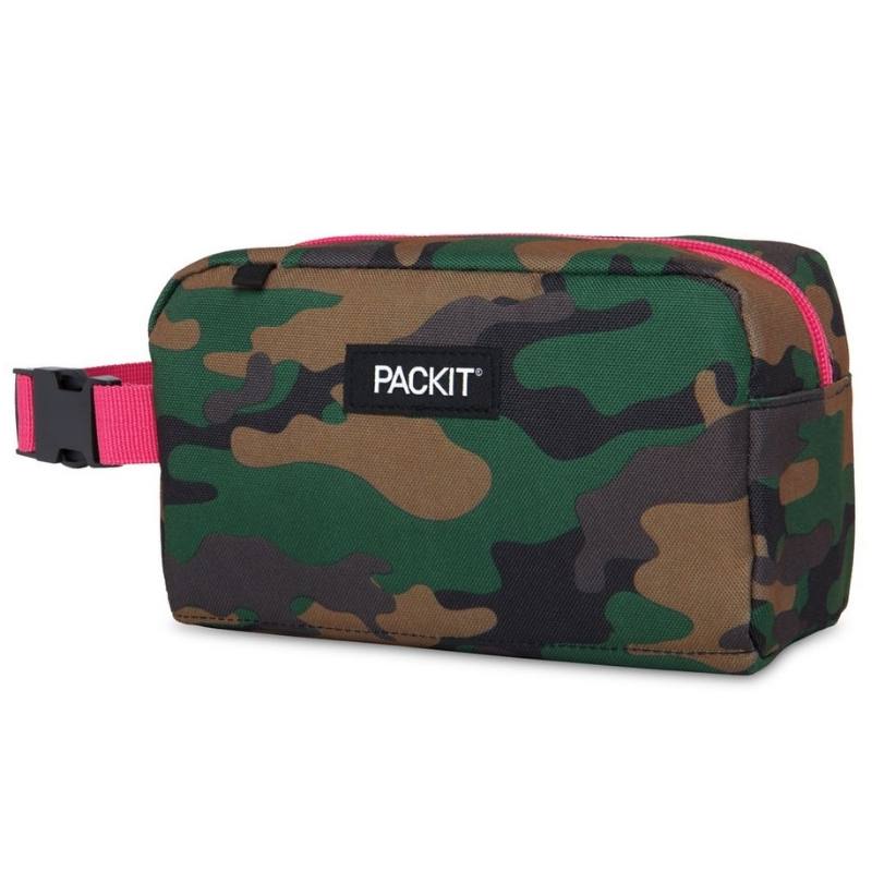 PackIt freezable snack box - Camo Green.
