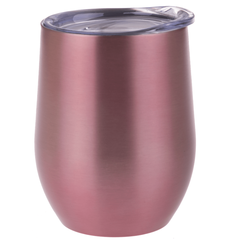 330ml Oasis double walled wine sippy tumbler with lid -  Rose.