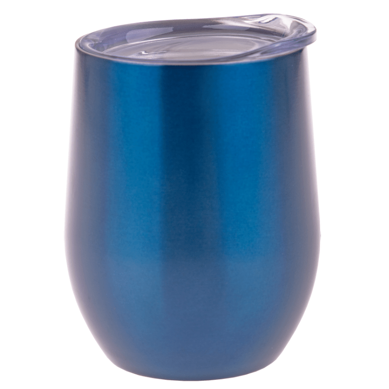 330ml Oasis double walled wine sippy tumbler with lid -  Sapphire.
