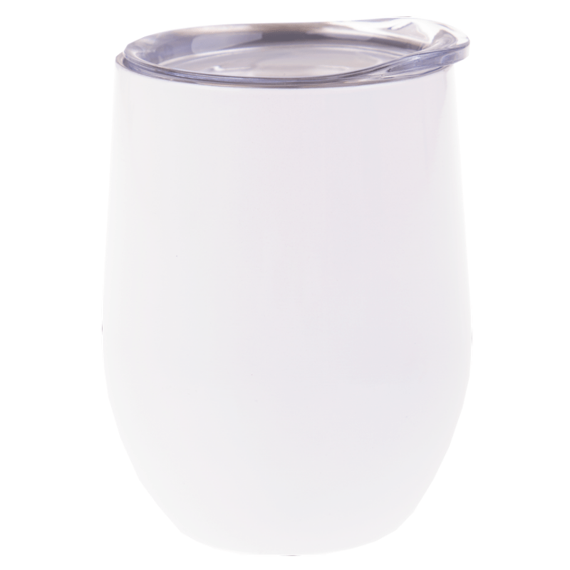 330ml Oasis double walled wine sippy tumbler with lid -  White