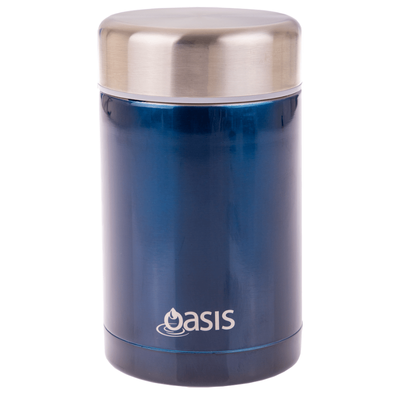 Personalised-450ml-Oasis-D.Line-insulated-double-walled-stainless-steel-thermos-food-jar-in-Navy