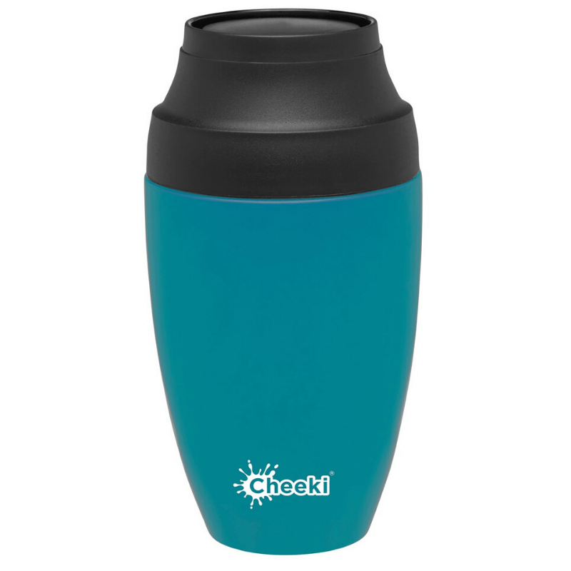 Cheeki insulated reusable take-away coffee mug - 350ml - Topaz.