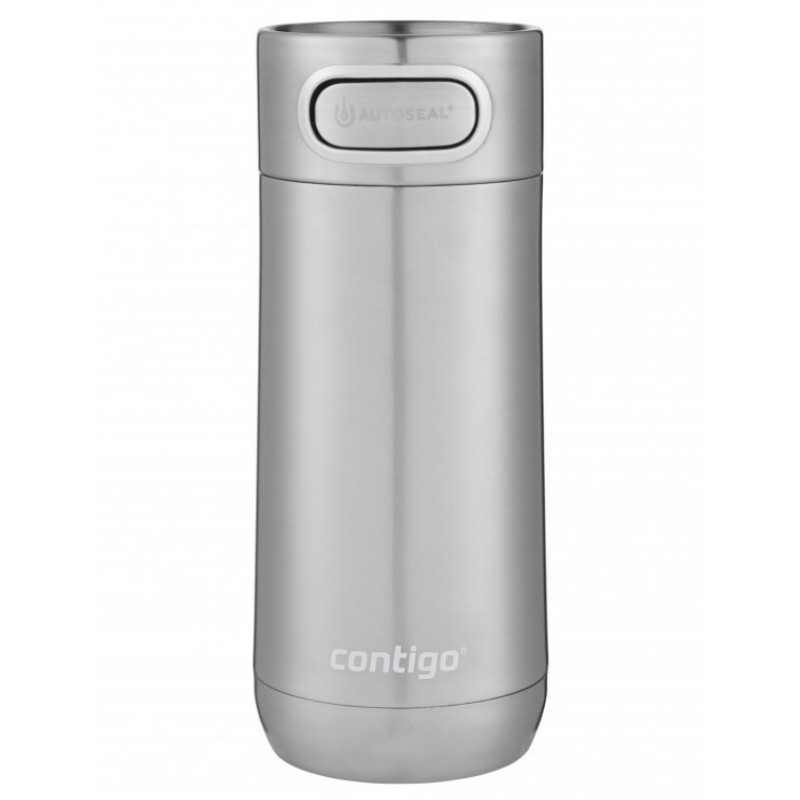    Personalised-Contigo-Luxe-Autoseal-insulated-coffee-mug-354ml-Stainless-Steel-Silver