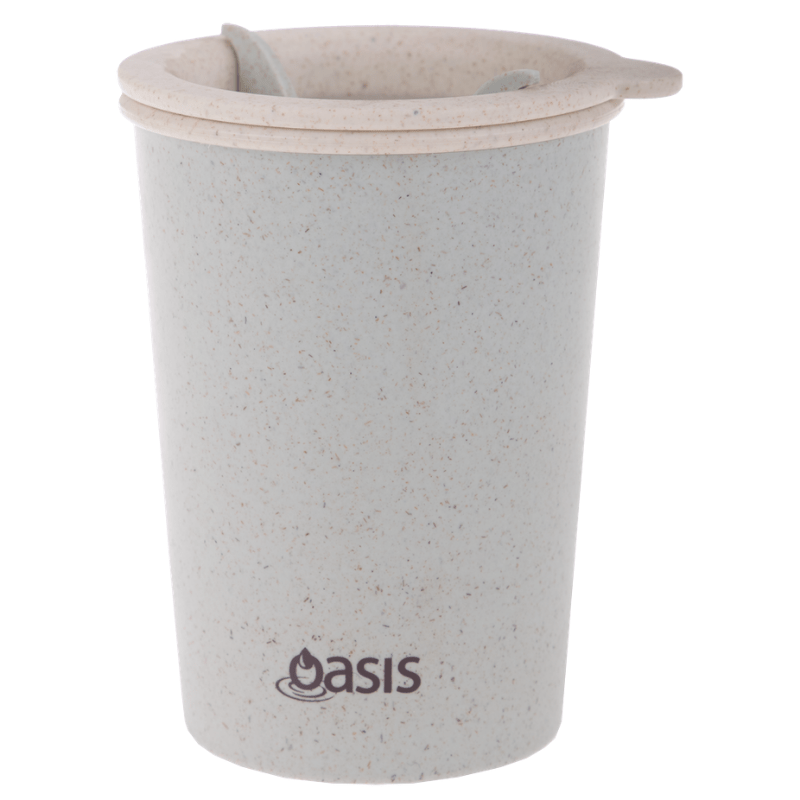 Oasis Double Walled reusable Eco Cup made from wheat straw - 300ml - Blue.