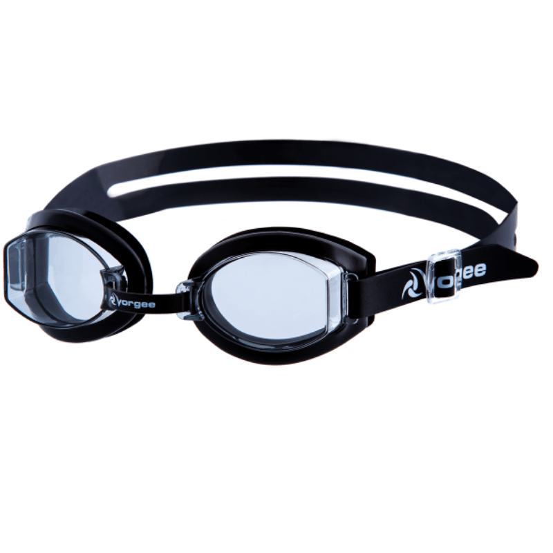 Vorgee Stinger swimming goggles in a hard case - black.