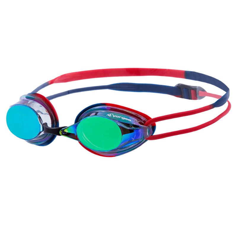 Vorgee Missile Fuze swimming goggles - can be personalised - navy-red.