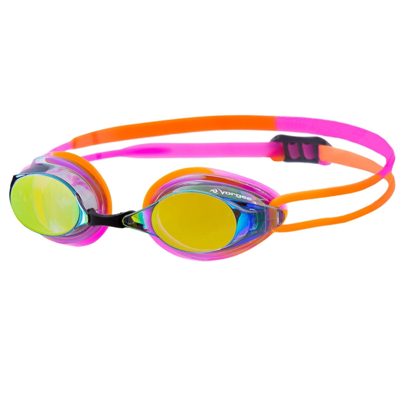 Vorgee Missile Fuze swimming goggles - can be personalised - pink-orange.