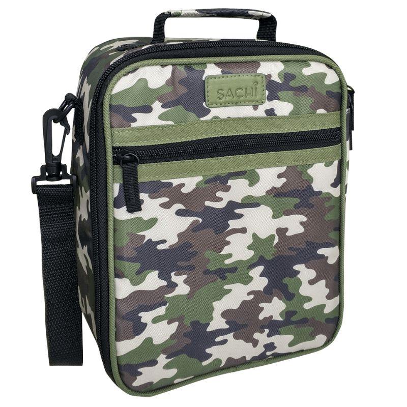 Sachi "style 225" insulated junior lunch tote - lunch bag - Camo Green design.