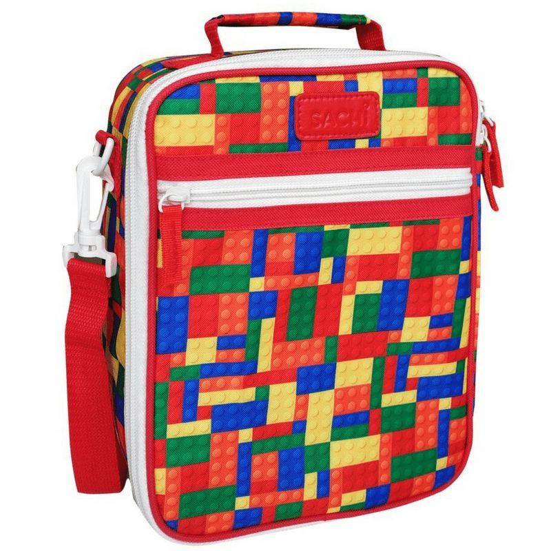 Sachi "style 225" insulated junior lunch tote - lunch bag - Bricks design. 