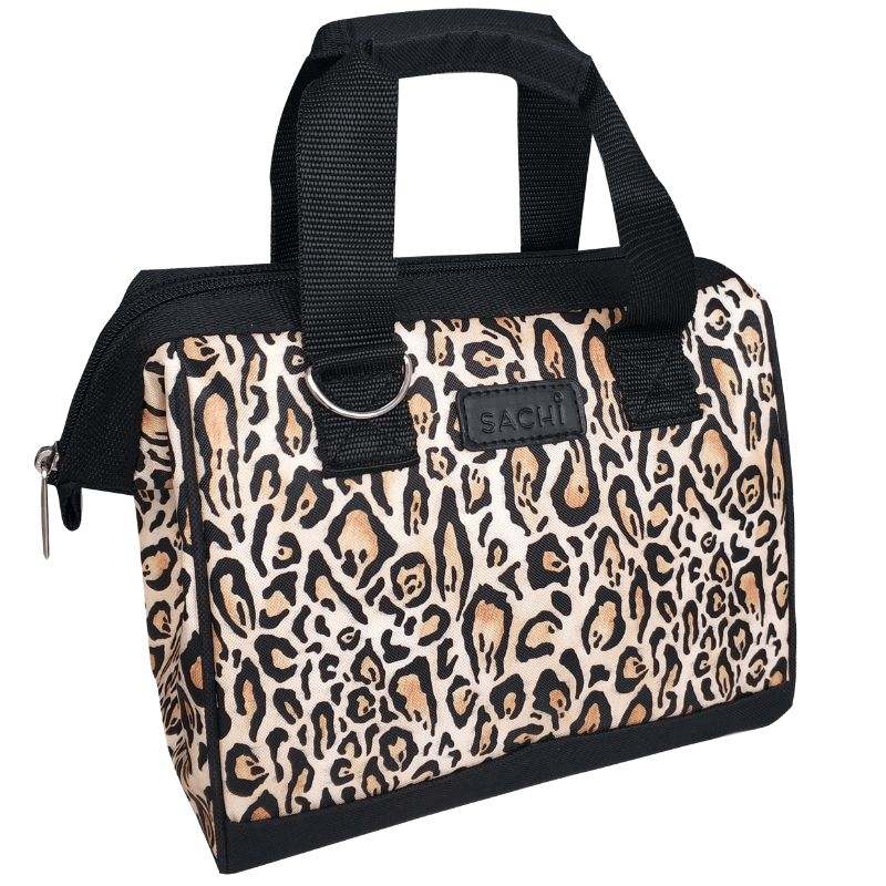 Sachi style 34 insulated lunch bag tote - Leopard.