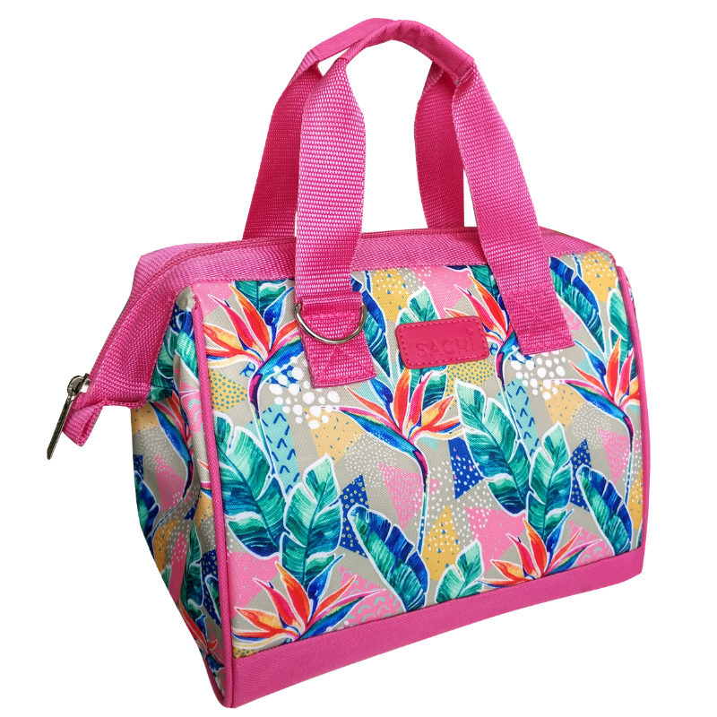 Sachi style 34 insulated lunch bag tote - Botanical.