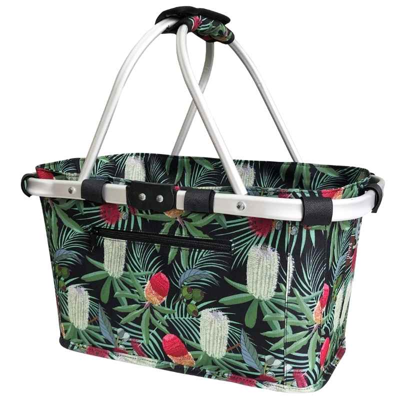 Sachi two handle carry shopping basket in Banksia design.