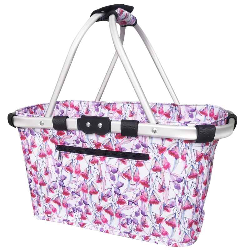 Sachi two handle carry shopping basket in Gumnut design.