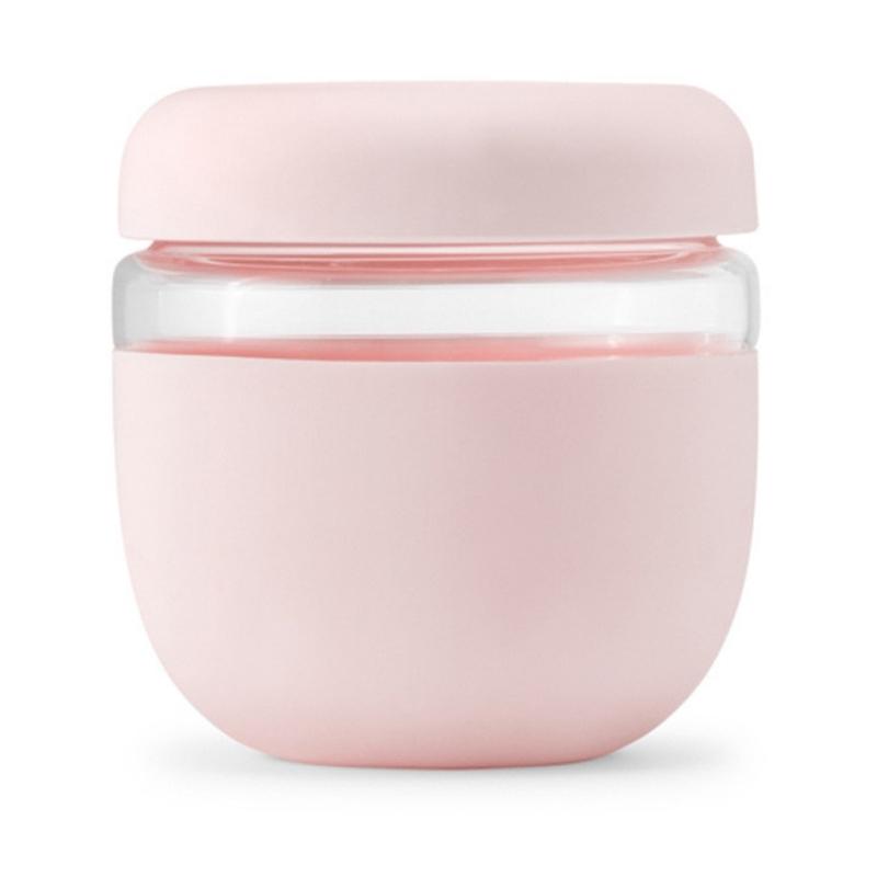 The 710ml Porter Seal Tight Glass bowl with silicone by W&P - Blush.