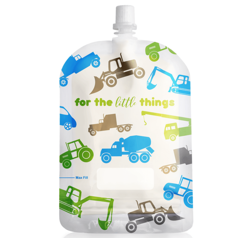 Sinchies reusable food pouch 80ml - Truck design.