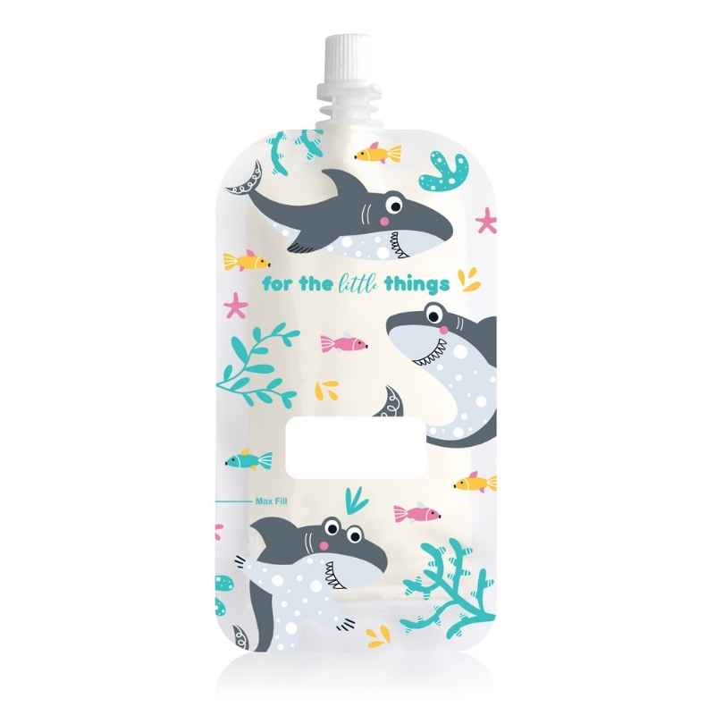 Sinchies reusable food pouch 80ml - Sharkds.