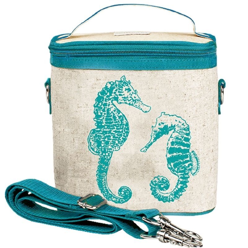    So-Young-insulated-cooler-bag-large-uncoated-aqua-seahorse