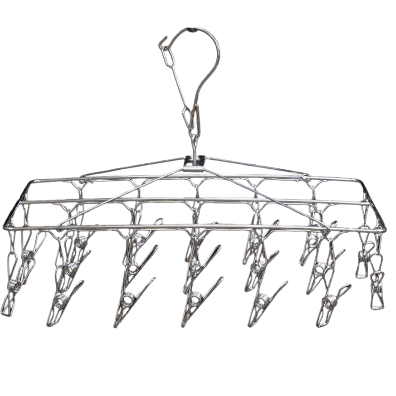 Wirepegs-grade-304S-stainless-steel-socks-hanger-with-18-pegs