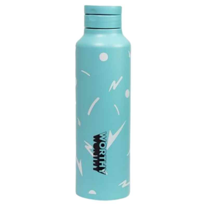 Worthy water drink bottle made from sugarcane and made in Australia - 750ml - Ocean Aqua.