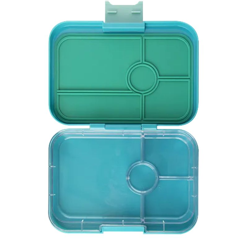 Yumbox Tapas leakproof bento lunch box with 4 compartments tray in Antibes Blue