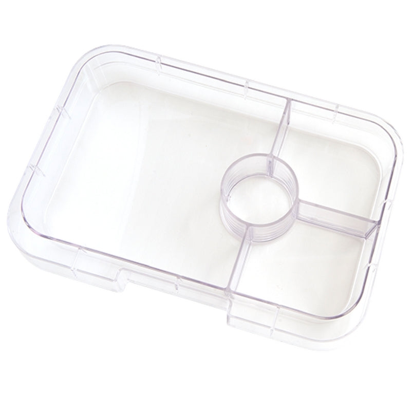Yumbox Tapas leakproof bento lunch box 4 compartments tray in clear.
